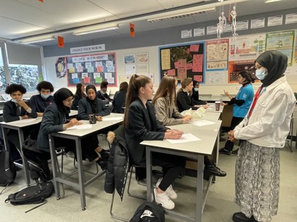 HS News - Kings College Medical Students Visit Haverstock School.