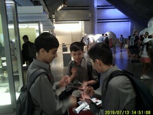 Haverstock school year 7 students at science museum july 2022