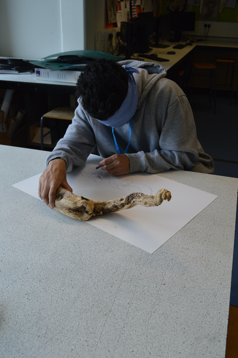 Haverstock sixth form art students workshop 5