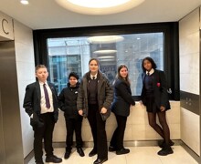 Haverstock school camden students visit british land offices november 2023 24