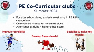Co curricular clubs promotion sum 19