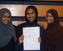 Students at haverstock school celebrate great gcse results 2024