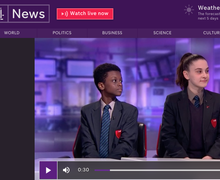 Haverstock school students on channel 4 news
