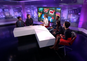 Haverstock school students on channel 4 news 4