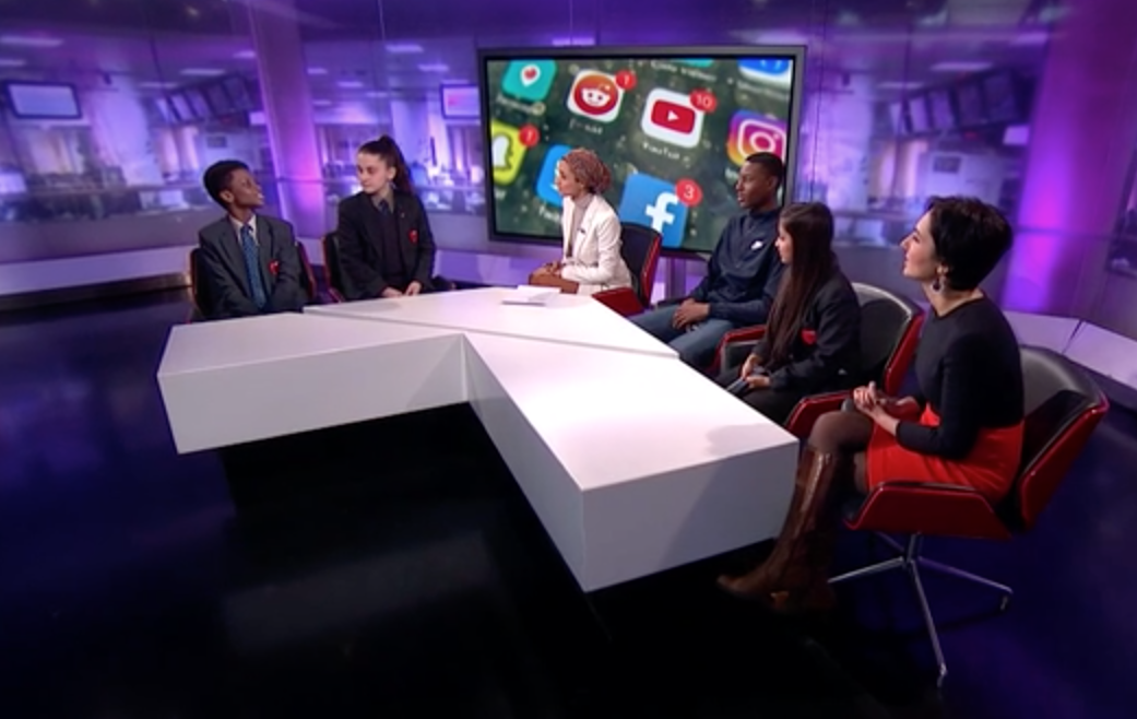 Haverstock school students appear on channel 4 news 5