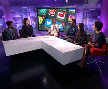 Haverstock school students on channel 4 news 7
