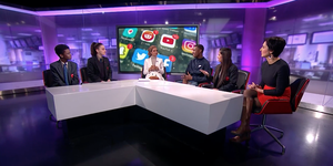 Haverstock school students on channel 4 news 8