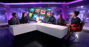 Haverstock school students on channel 4 news 9