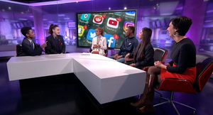 Haverstock school students on channel 4 news 10