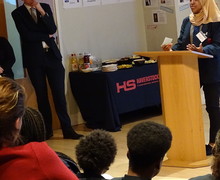 Students perform at haverstock school launch of 100k music fund