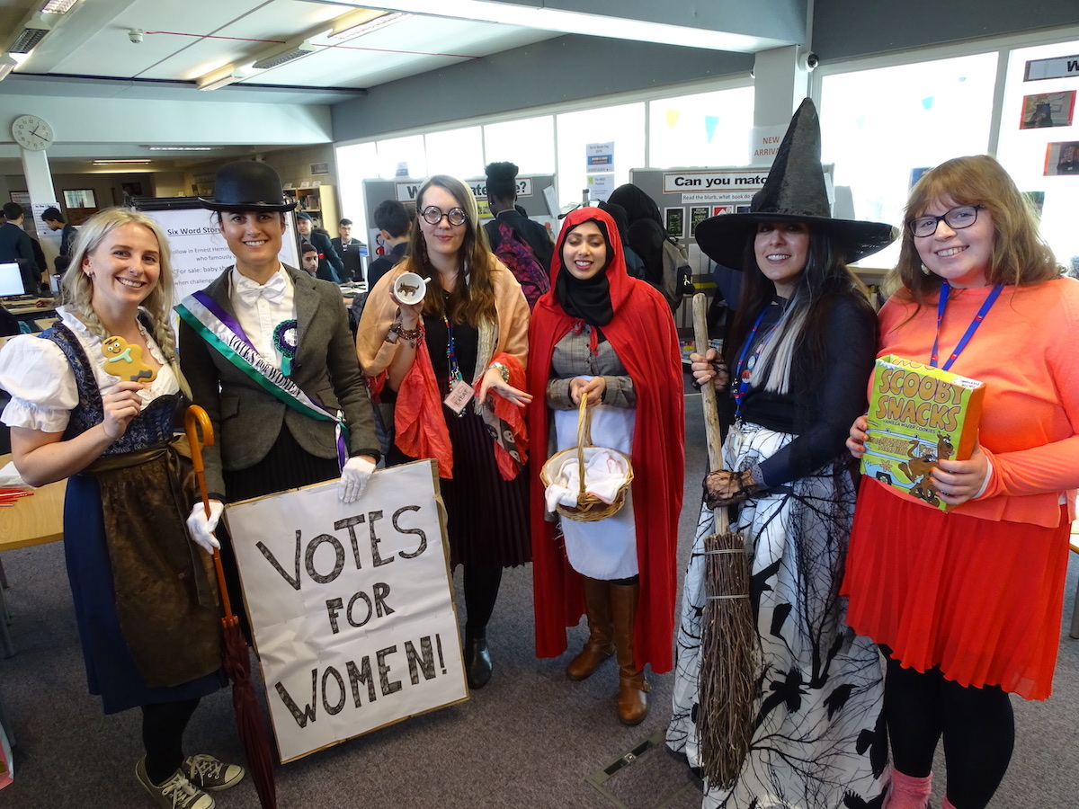 Haverstock School Camden, World Book Day 2019: Staff in costume