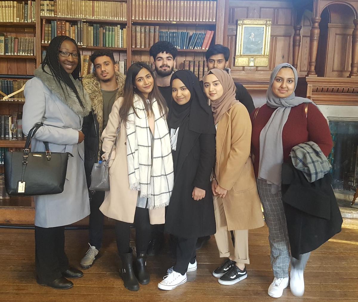 Haverstock School Sixth Form Students Visit Girton College, Cambridge study room