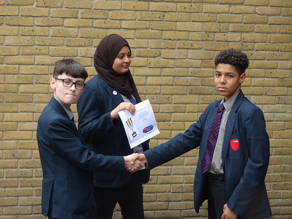 Haverstock school camden youth travel ambassadors and walk a thon winner may 2019