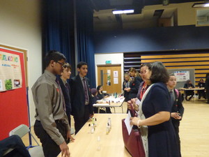 Haverstock school camden science fair explaining a project