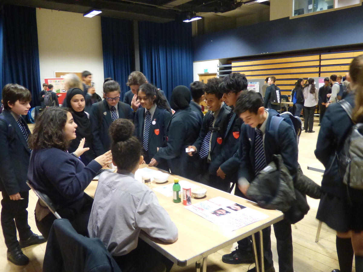 Haverstock school camden science fair explaining the science