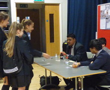 Haverstock school camden science fair students ask questions about a project