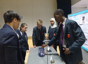 Haverstock school camden science fair students demonstrate their project