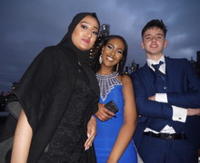 Haverstock school camden year 11 students on a boat for prom night 2019jpg