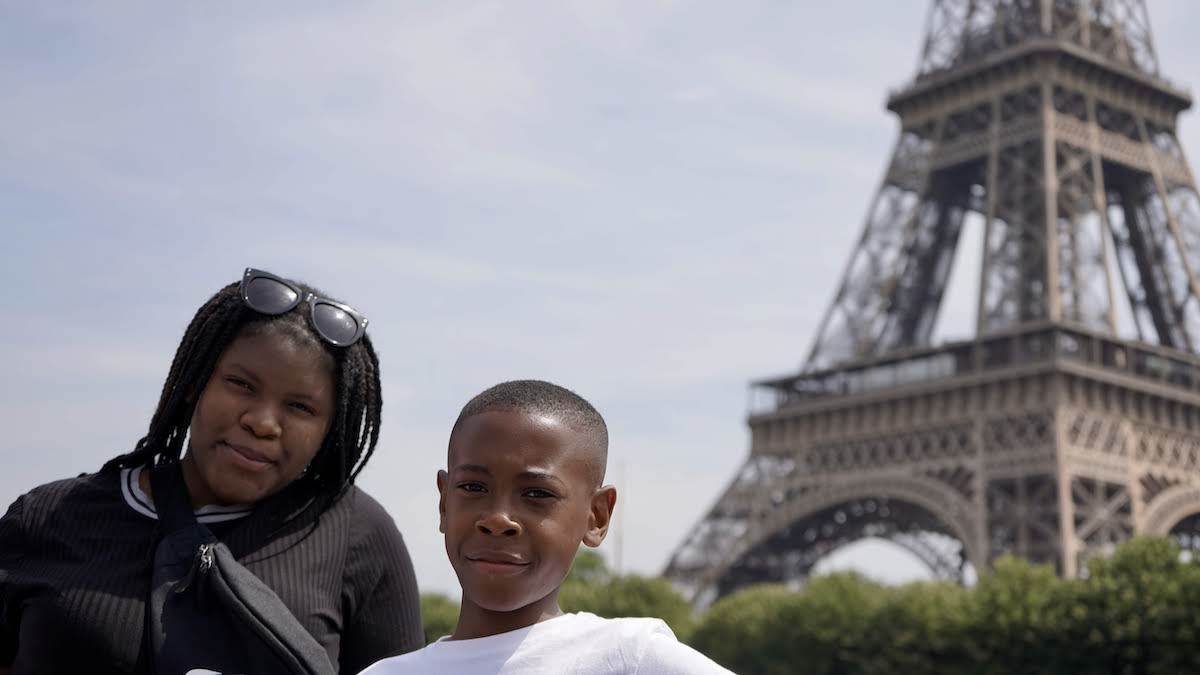 Haverstock school camden music students trip to paris july 2019 at the eiffel tower 2