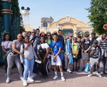 Haverstock school camden music students trip to paris july 2019 students at the gates of disneyland paris