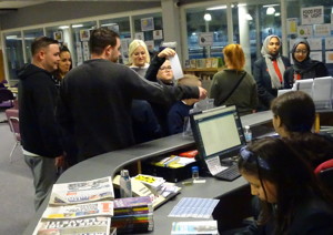 Haverstock secondary school camden open evening for year 7 admissions families visiting our school library october 2019
