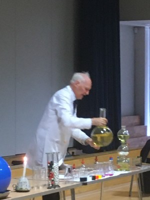 Haverstock school camden london students enjoy the magic of chemistry in a show by dr szydlo