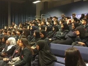 Haverstock school camden london year 9 students enjoy the magic of chemistry in a show by dr szydlo oct 2019