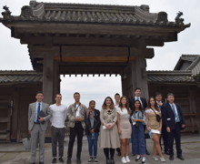 Sixth form students from haverstock sixth form camden london with other students and mayor of camden visit to japan october 2019