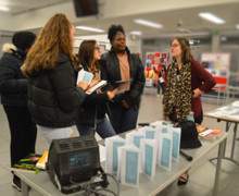 Haverstock sixth form camden london open evening 2019 students discuss a level subjects