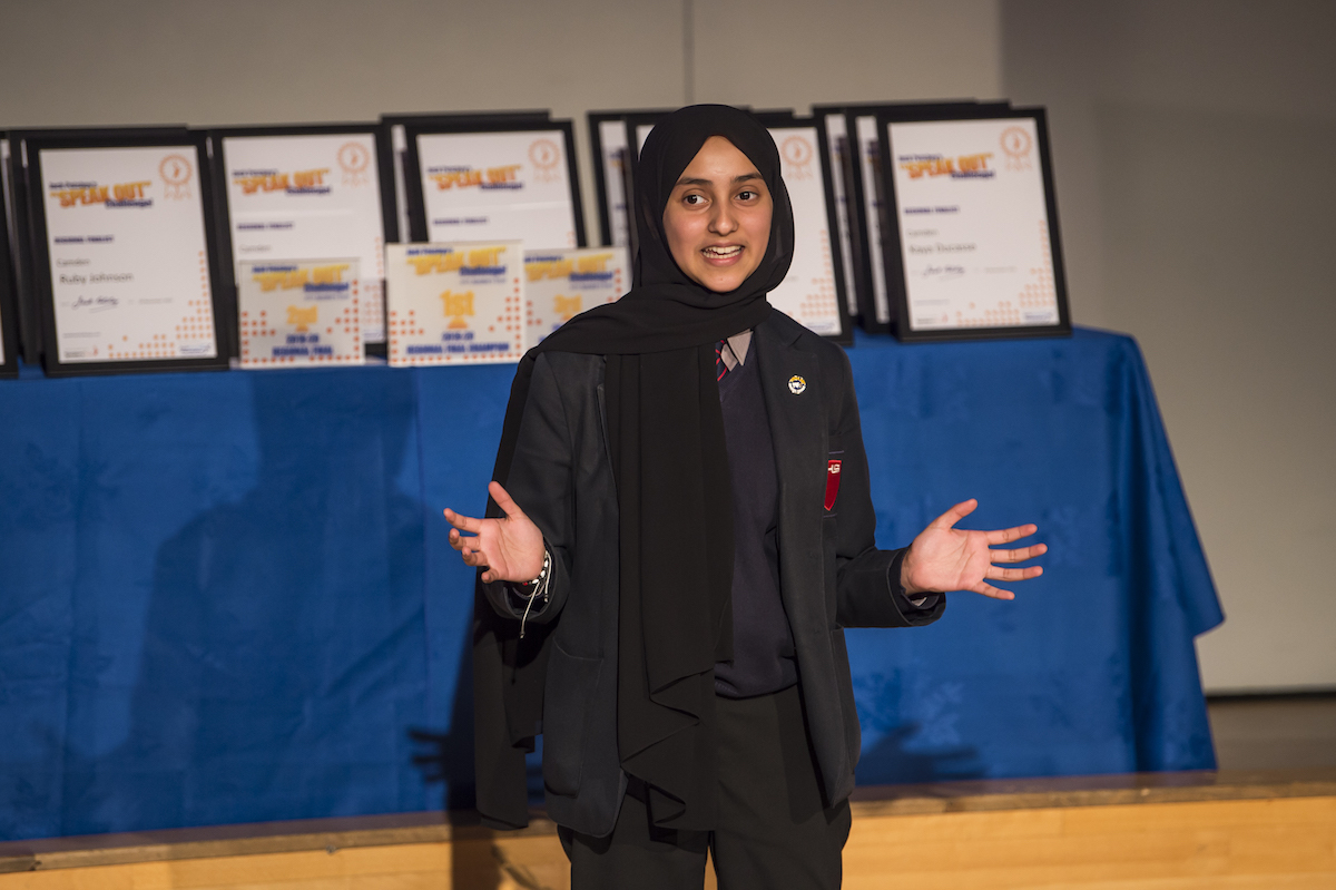 Haverstock school hosts jack petchey speak out challenge 6