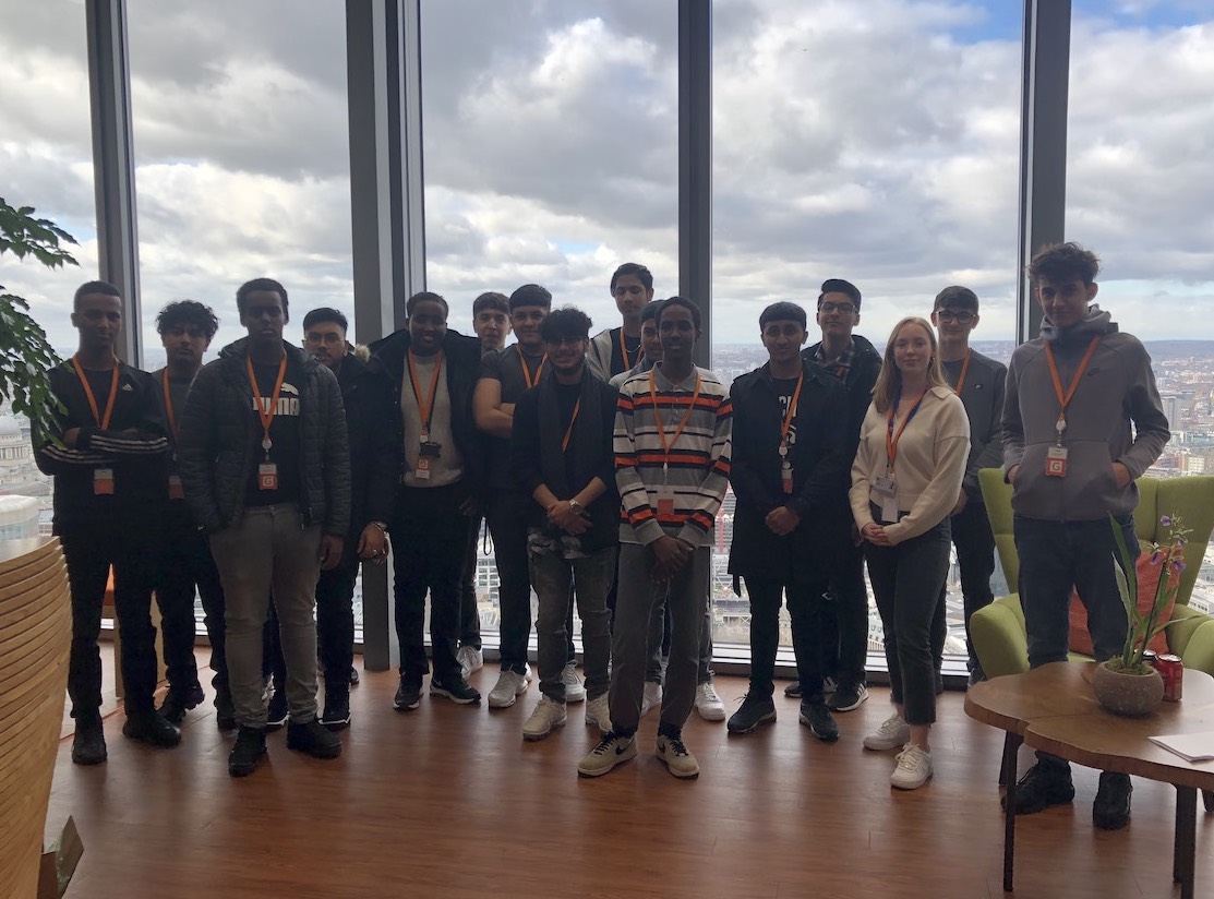 Haverstock Sixth Form Students On A Visit To Salesforce Computer Company