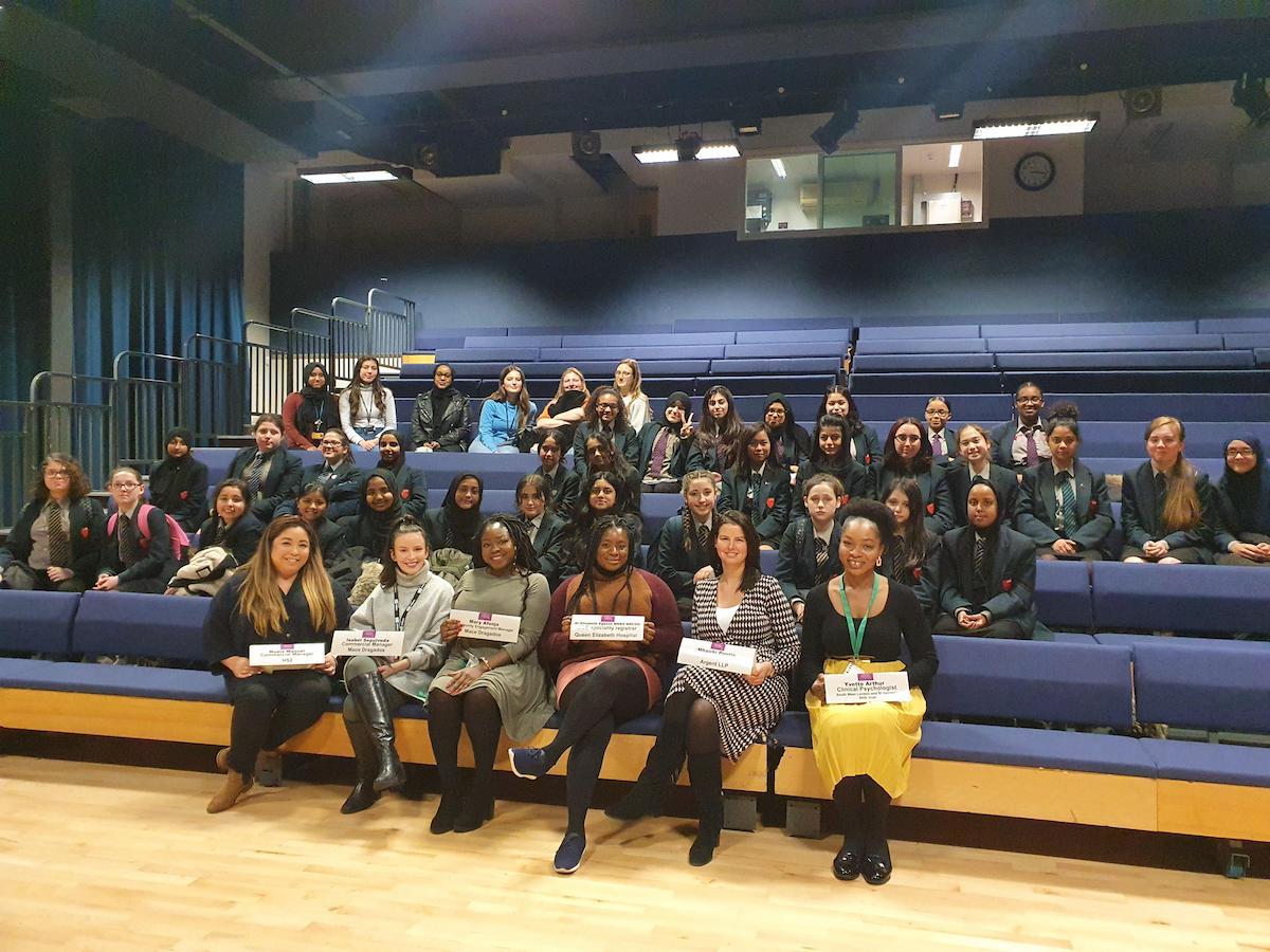 Haverstock School Camden London, visitors for International womens day