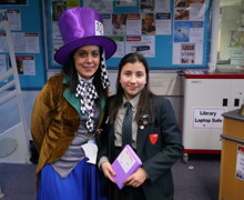 Haverstock school camden celebrates world book day librarian and student